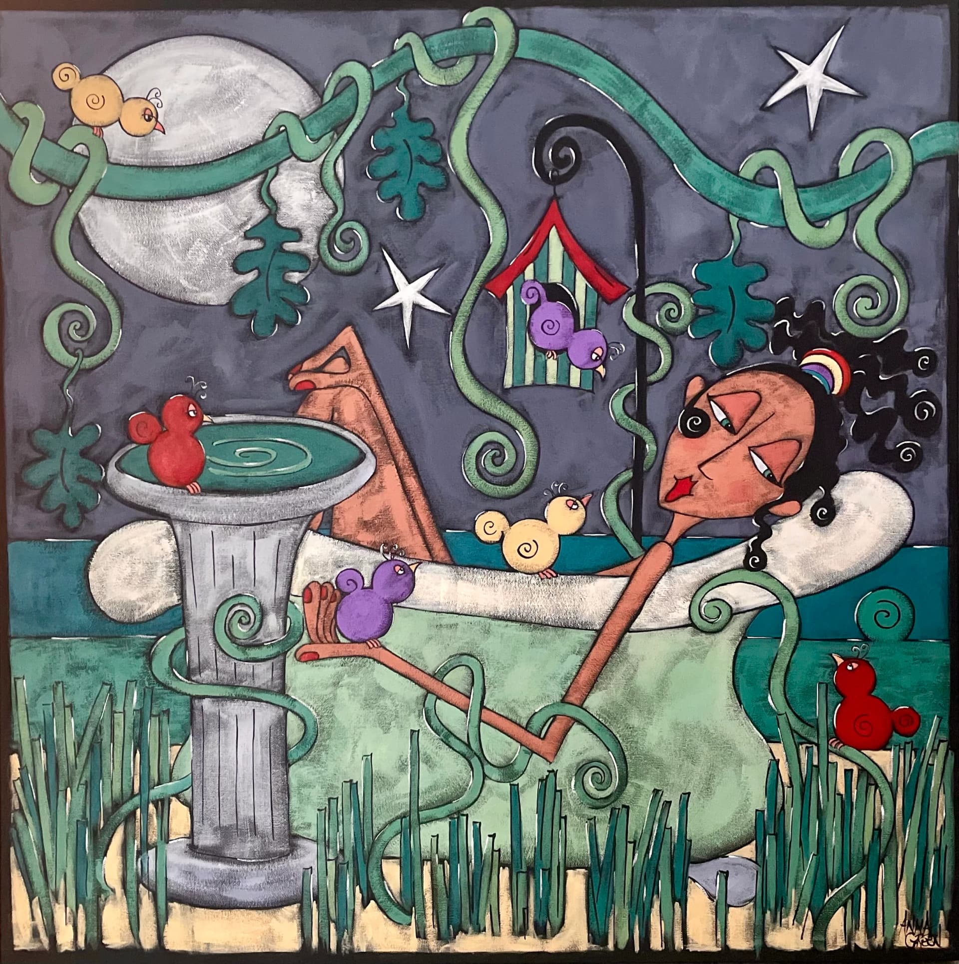 Artist-Les Oiseaux et la Baigneuse