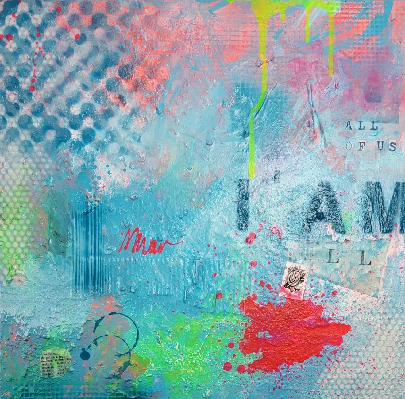 ALL OF US – Original Urban Abstract Painting | Alexandra Lev Art