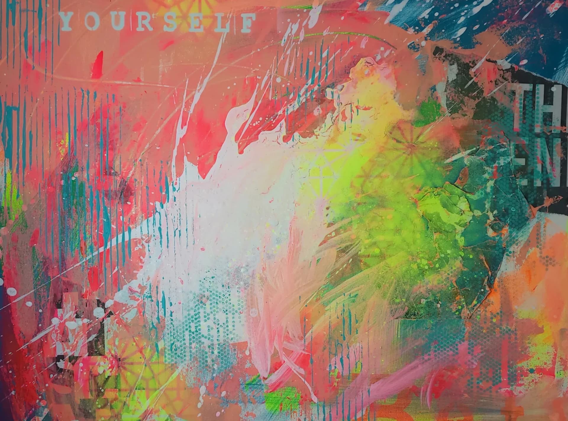 IT'S ABOUT LOVE – Original Urban Abstract Painting | Alexandra Lev Art