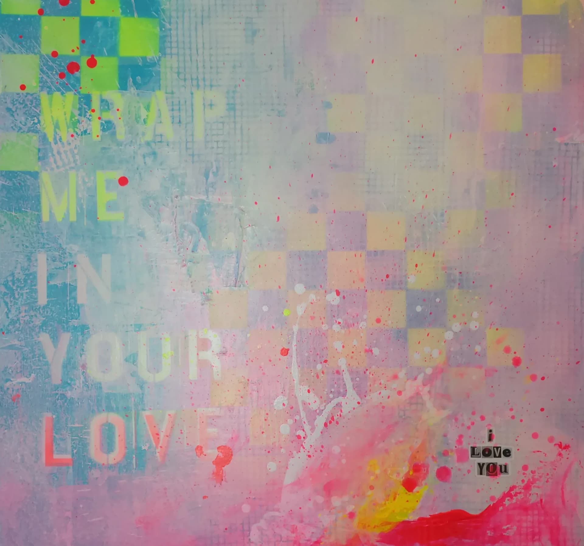 WRAP ME – Original Urban Abstract Painting | Alexandra Lev Art