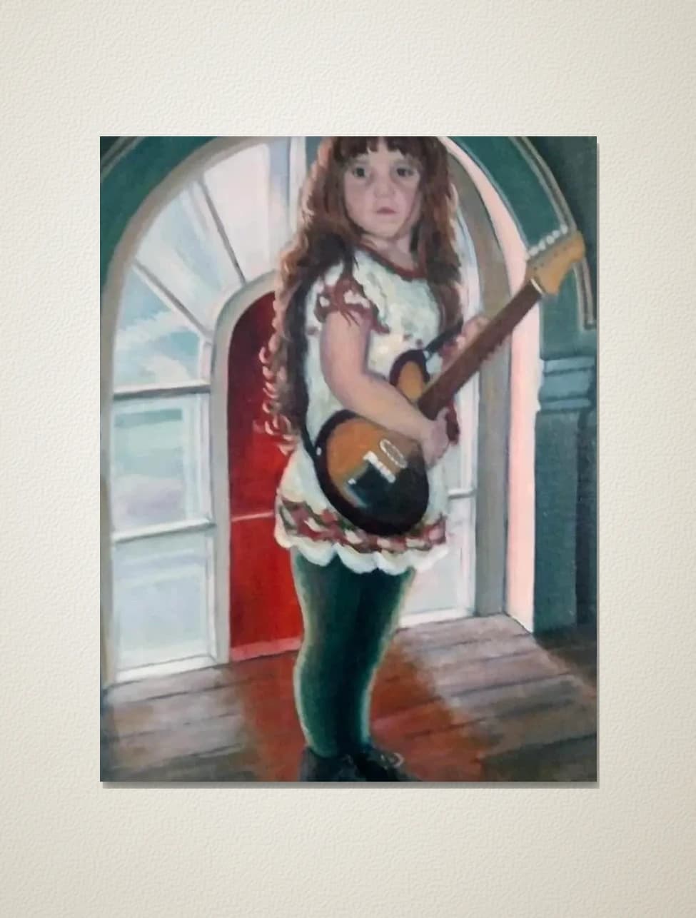 Jenny on guitar