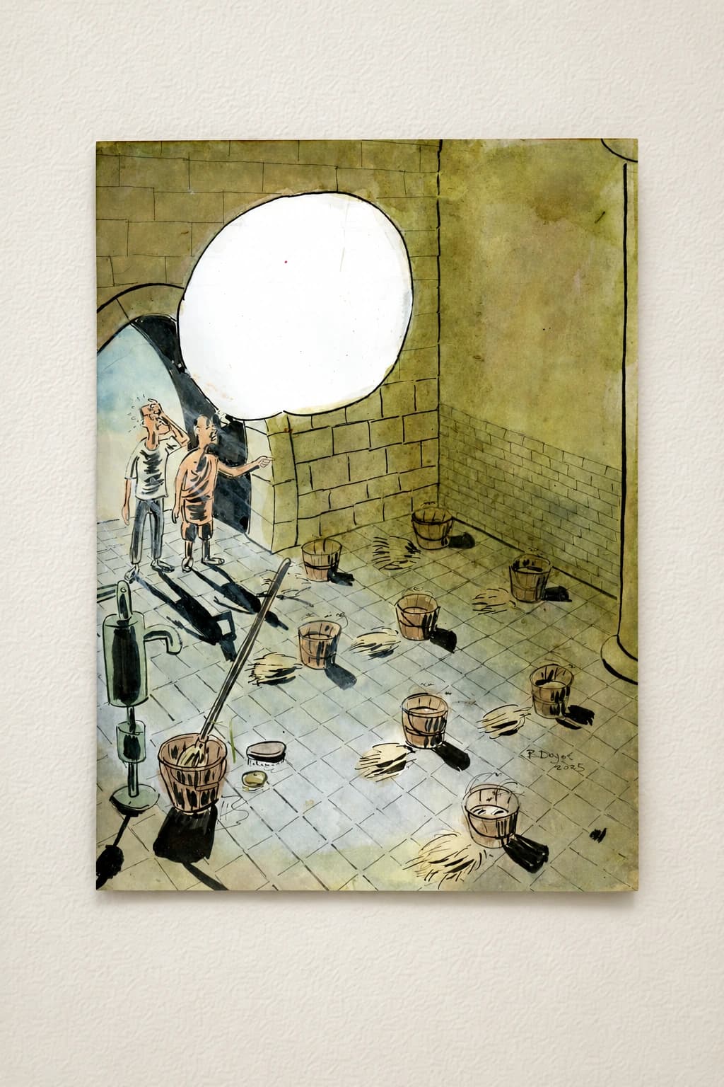 (Case de l'album de Brian Toffu) Nettoyage des latrines