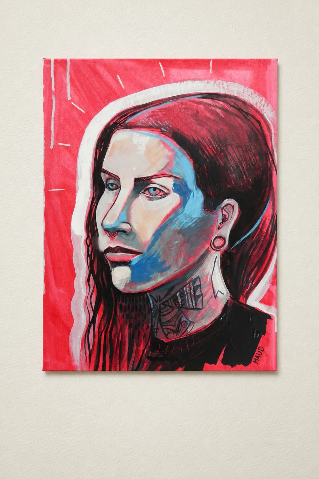 Red and Blue Portrait
