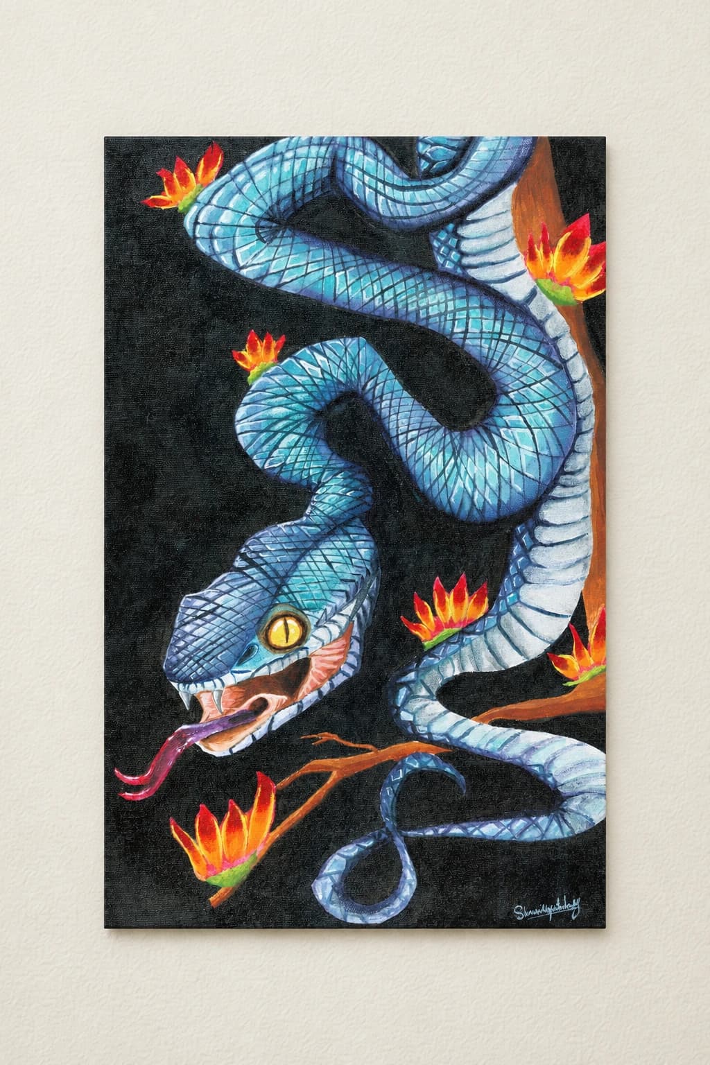 Serpent en mouvement