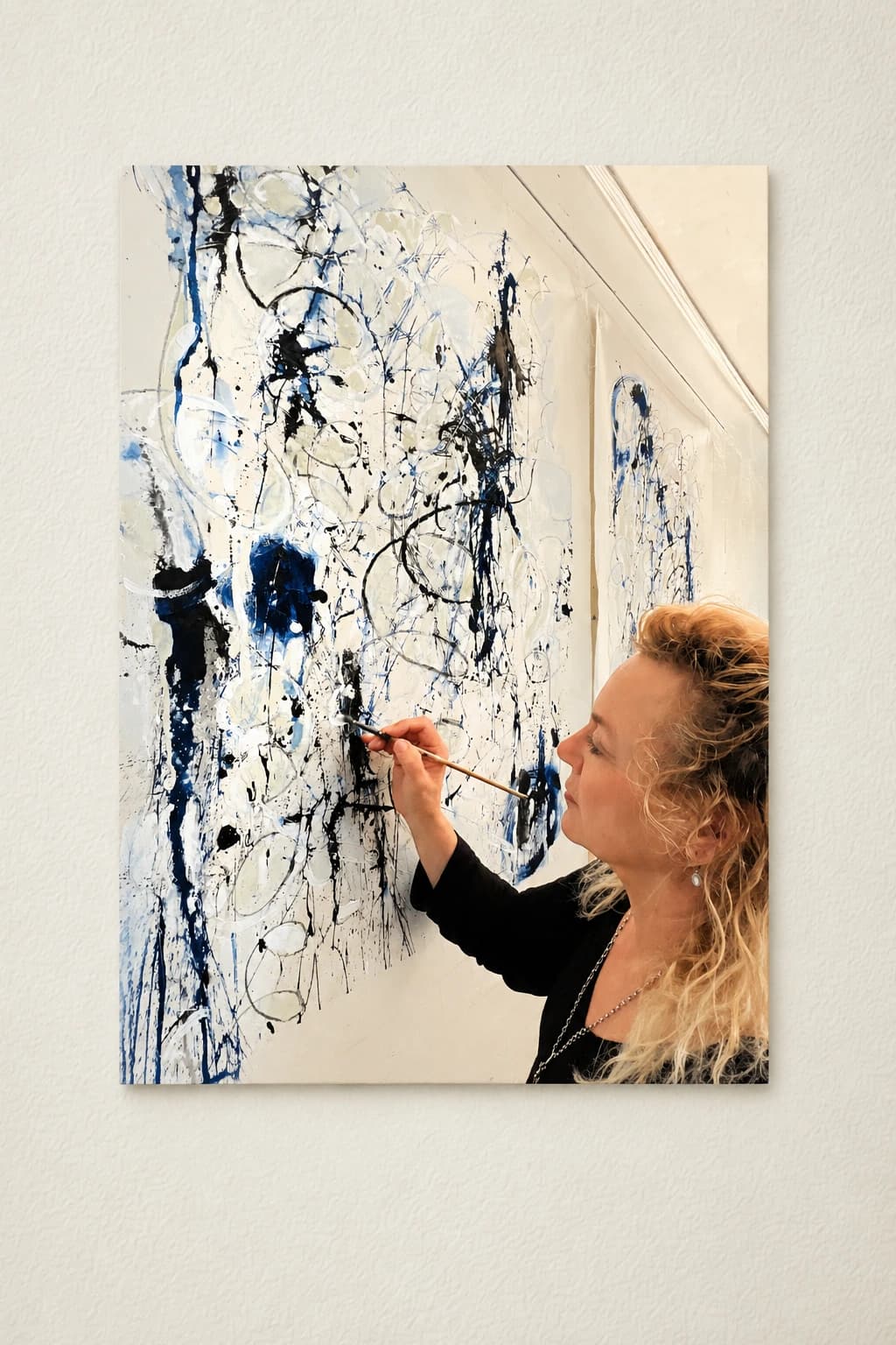 Self portrait in studio