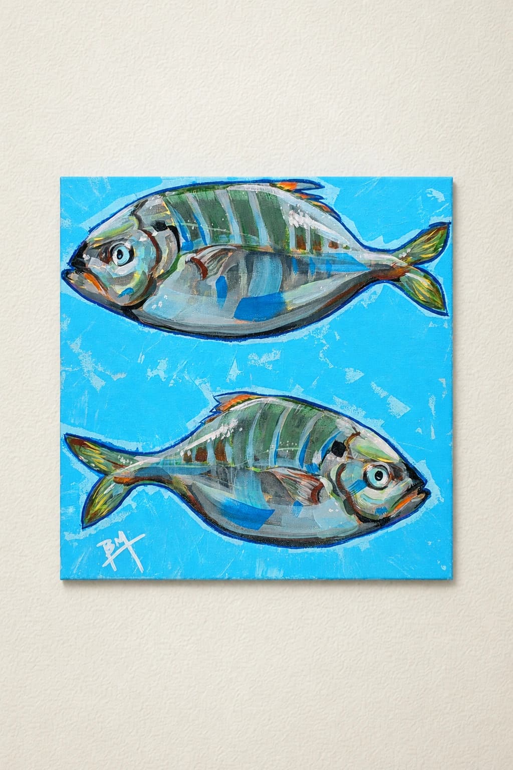 The fish are splashing around