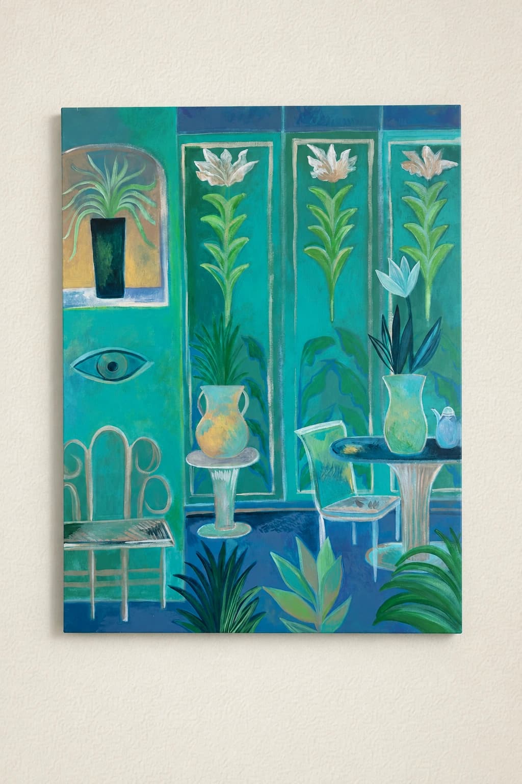 Living Room In Turquoise