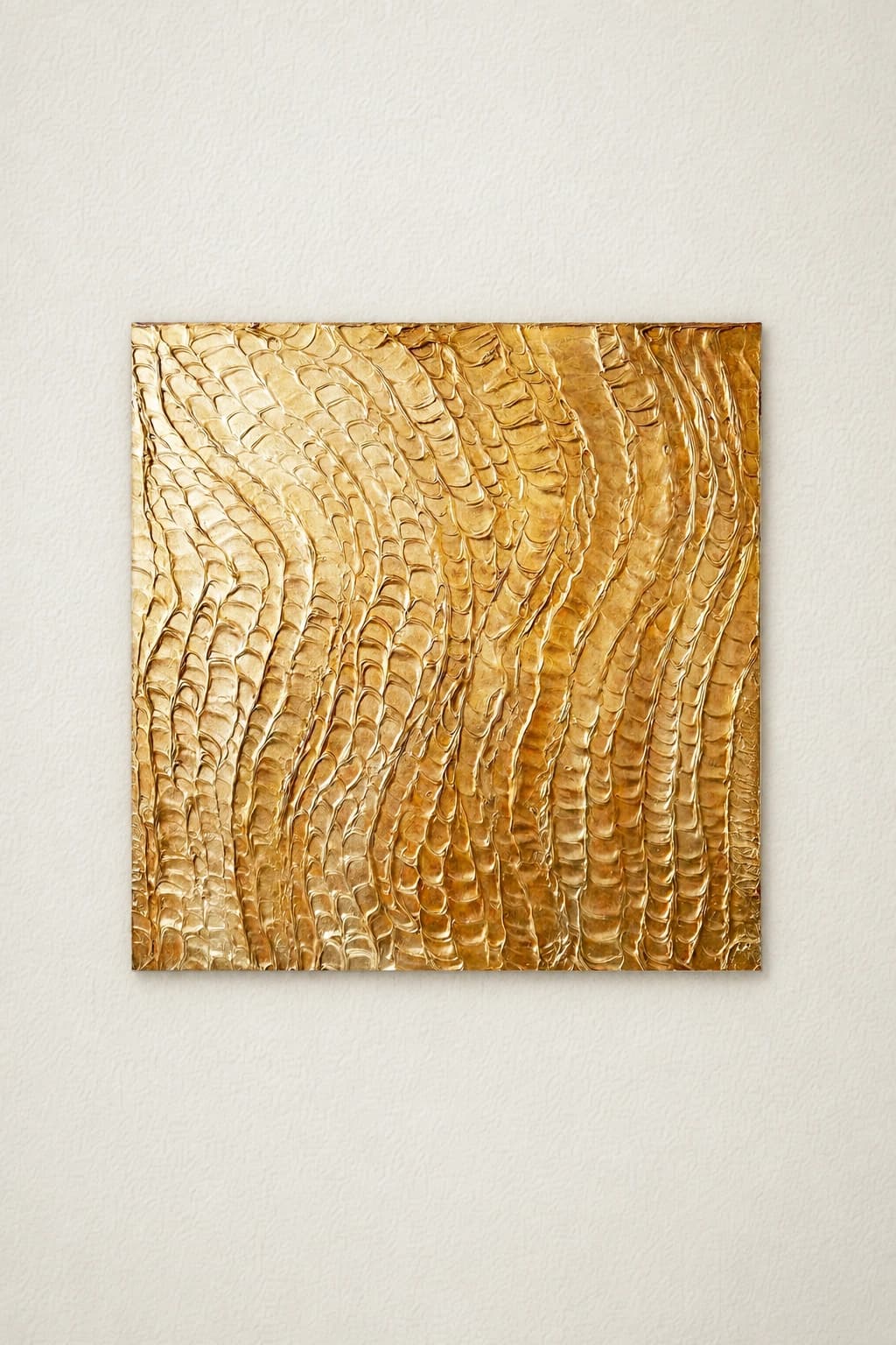 Crocodile golden lines.