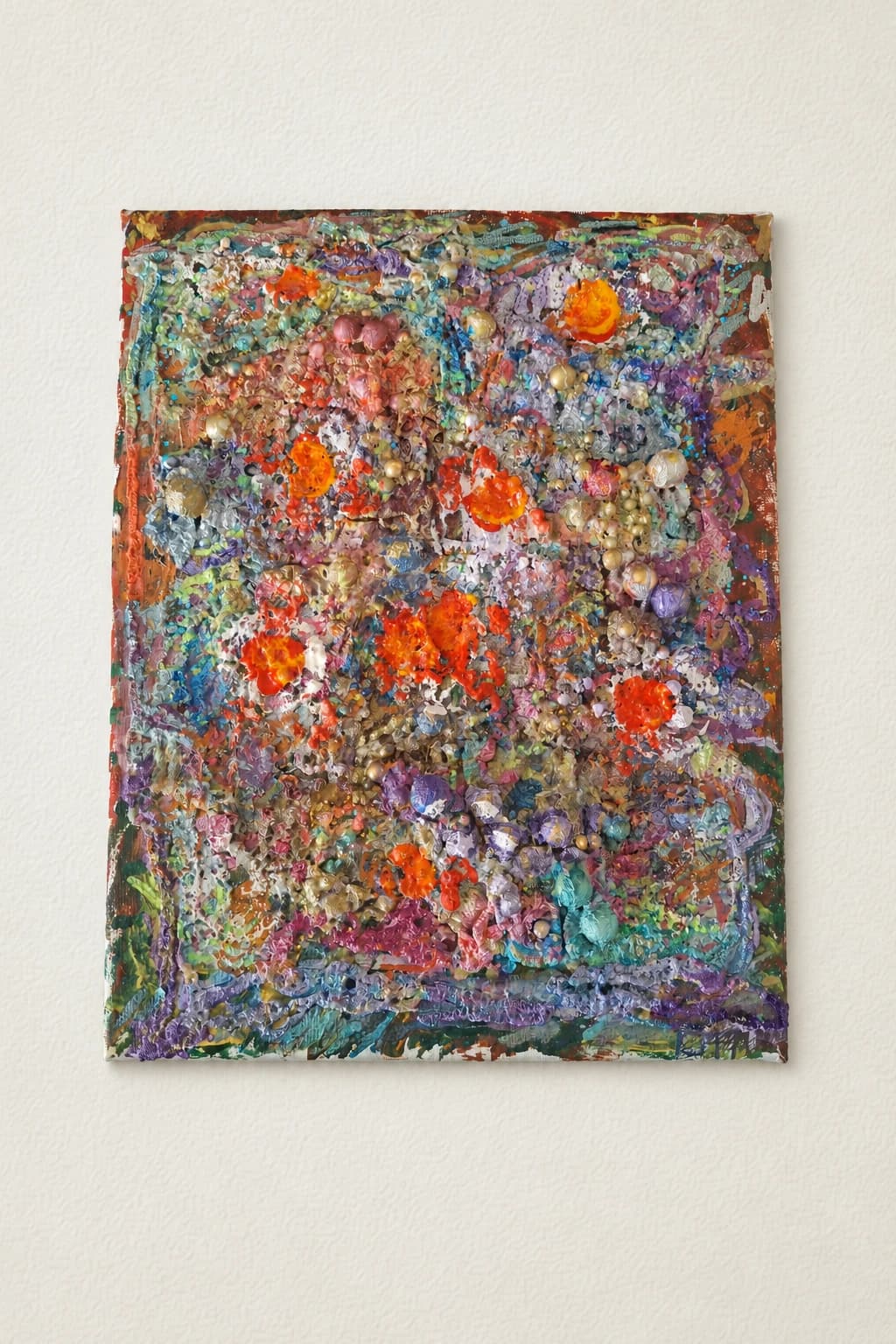 Beaded Abstract Collage
