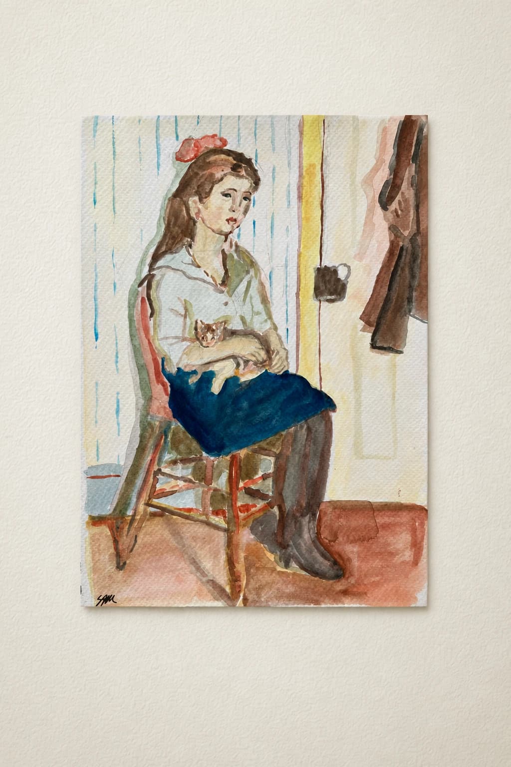Girl and Her Cat