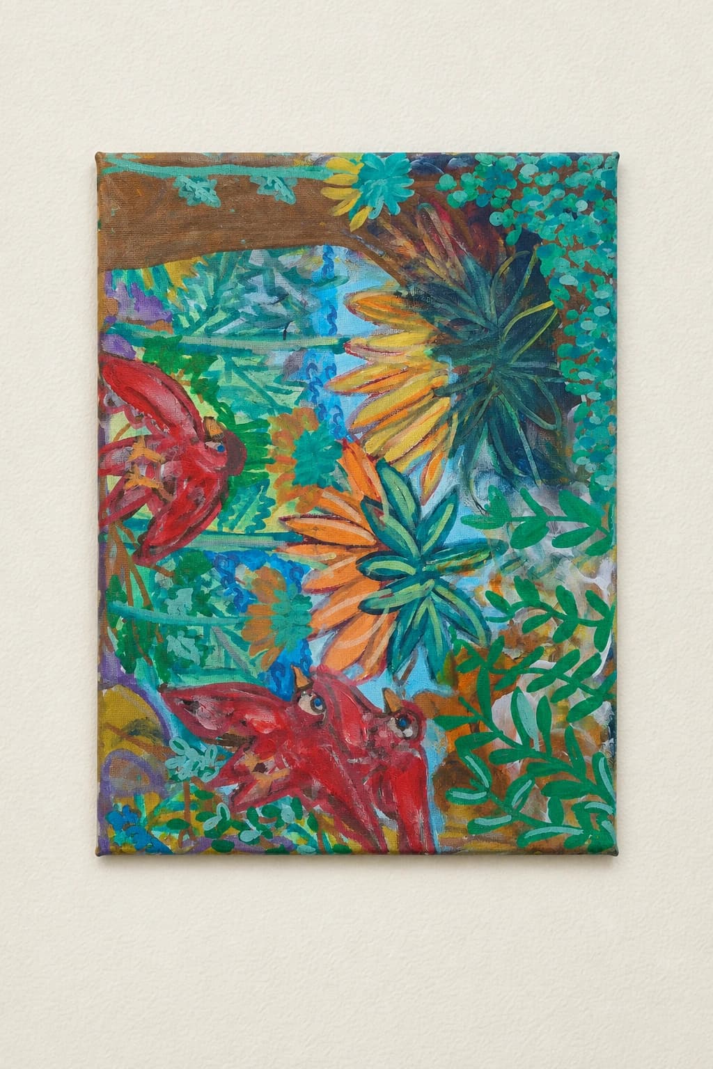 Birds Polinating flowers