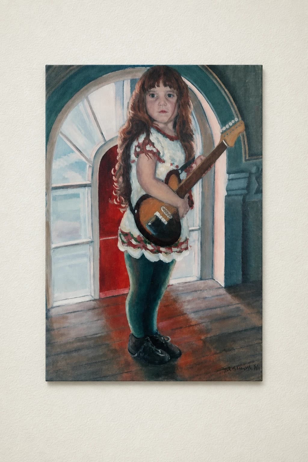 Jenny on guitar