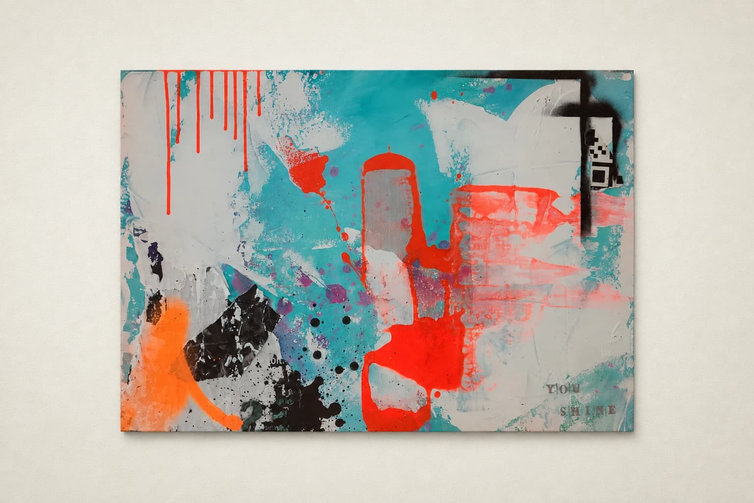 YOU SHINE – Original Urban Abstract Painting | Alexandra Lev Art