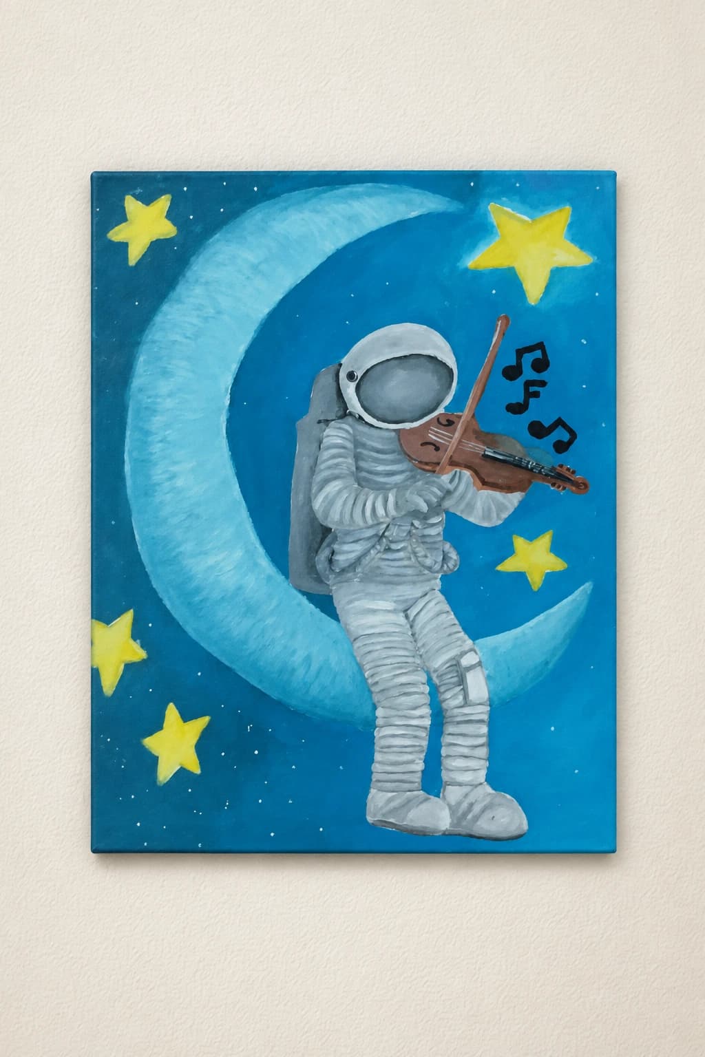 l astronaute qui joue du violon sur la lune