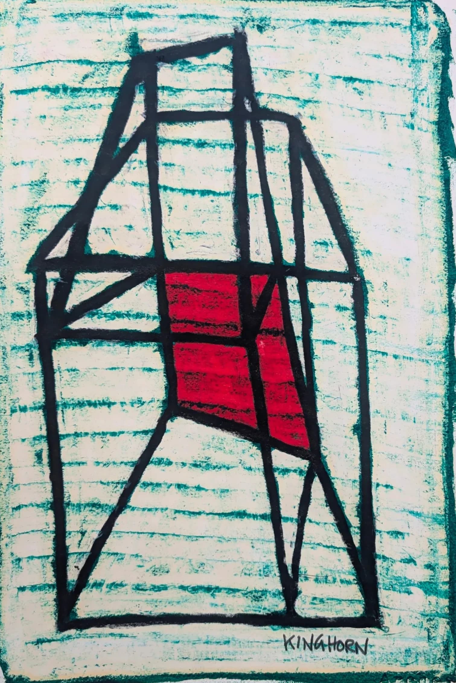 Red on White