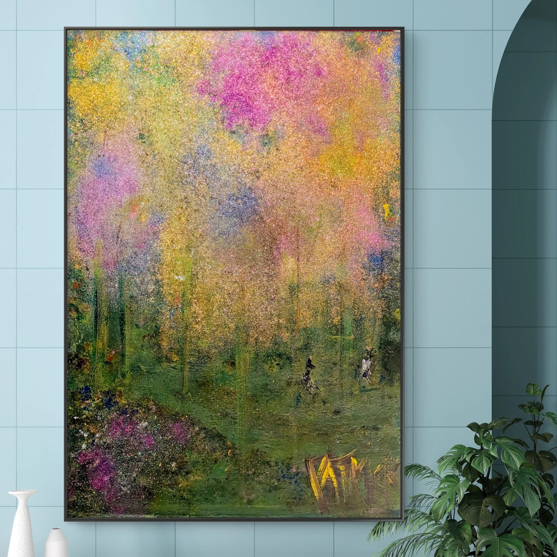 Jardin aux couleurs douces