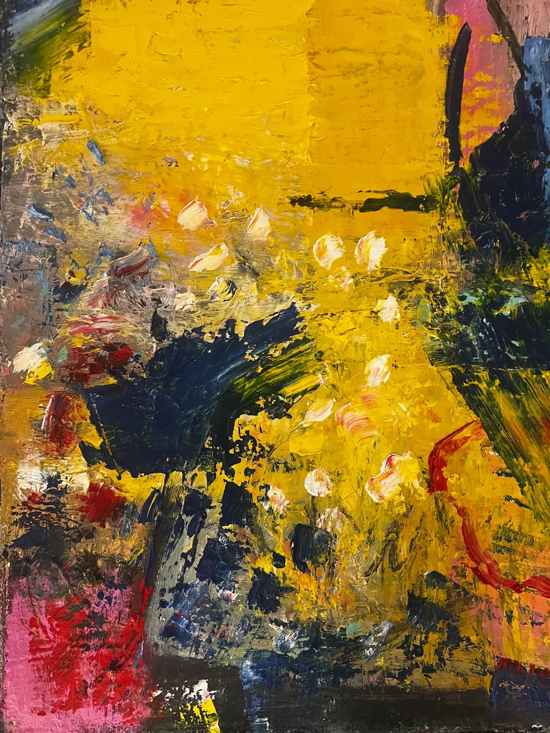 Composition abstraite en couleurs