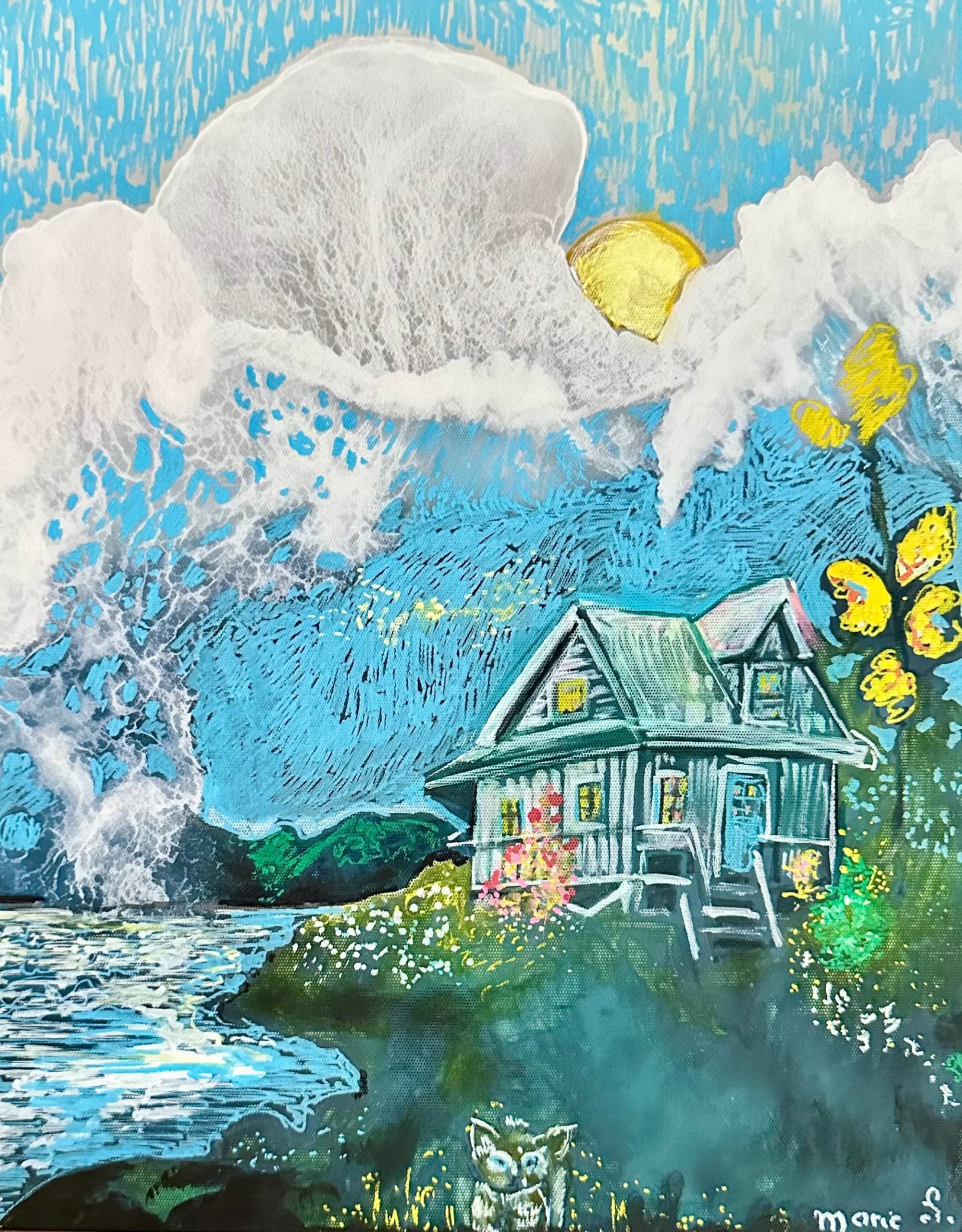 Maison au bord de l'eau