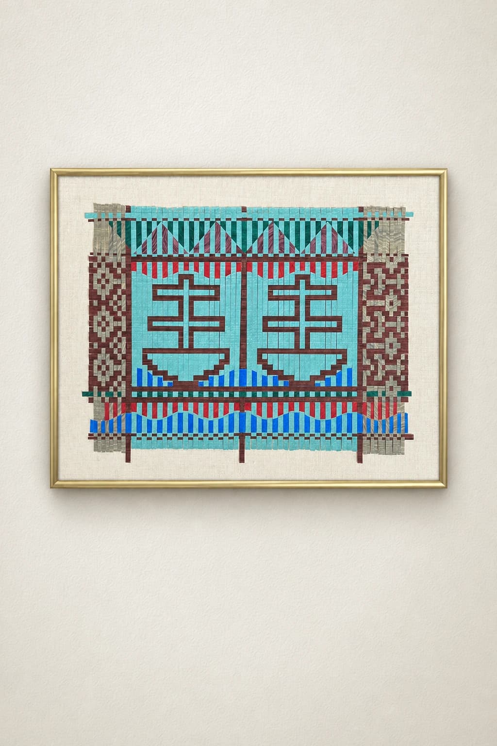 Motif géométrique tissé