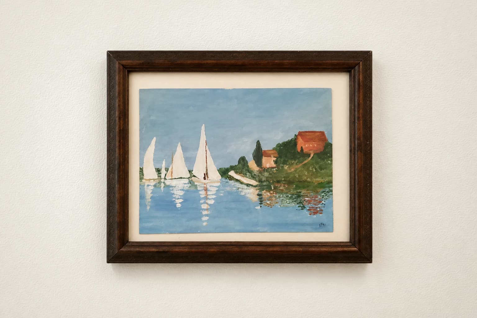 Voiliers au bord de l'eau