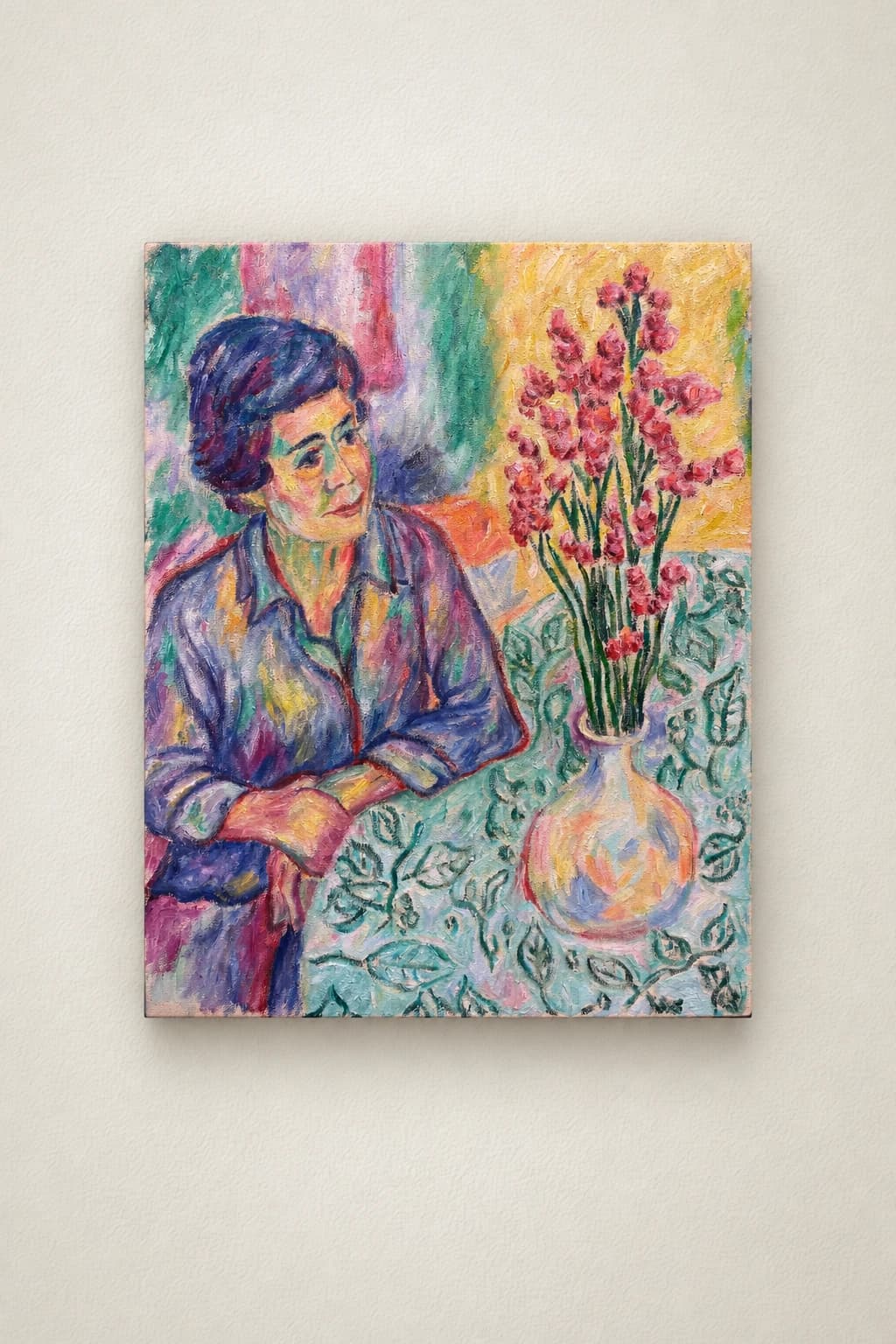 Mère et fleurs
