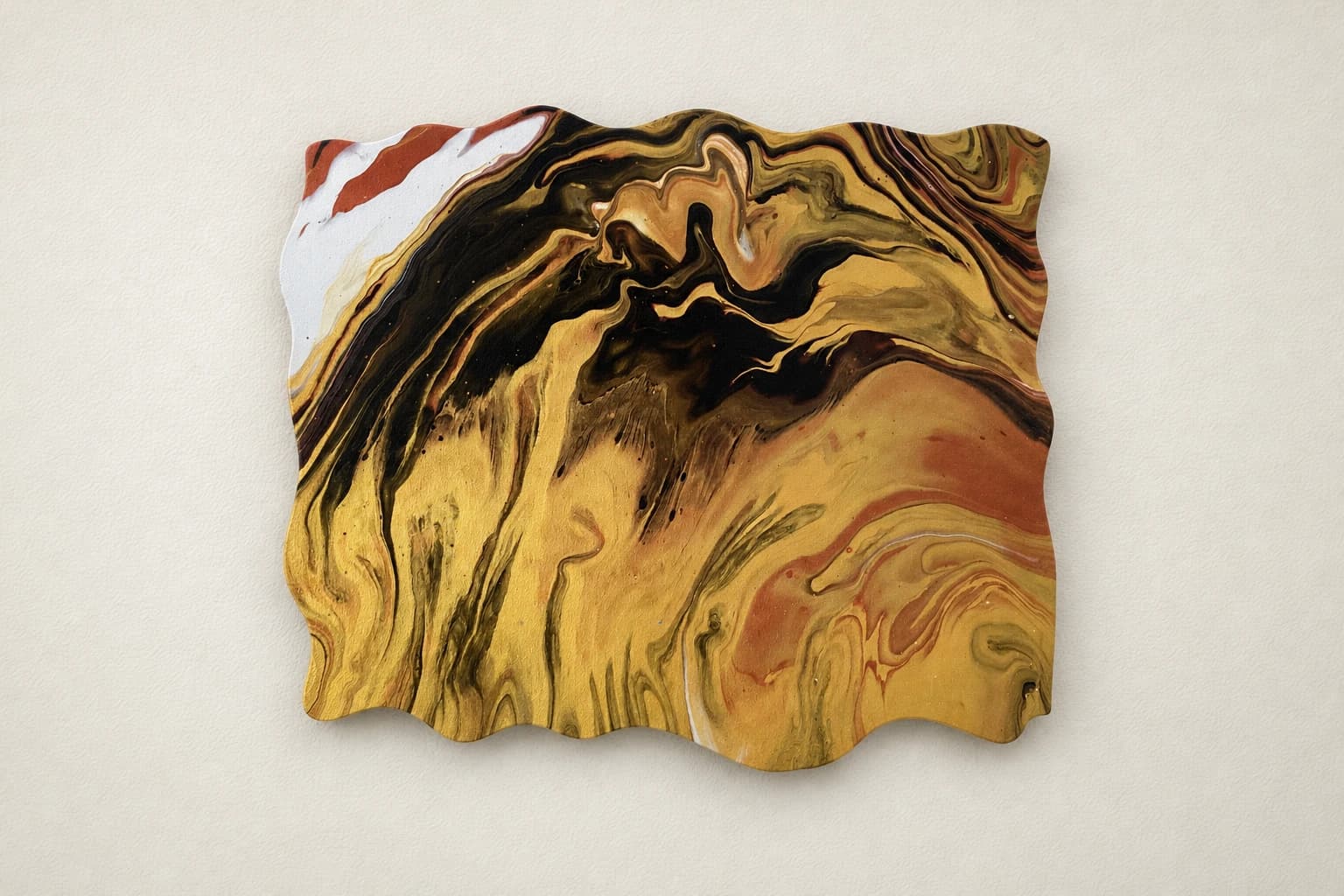 Mouvement de couleurs chaudes