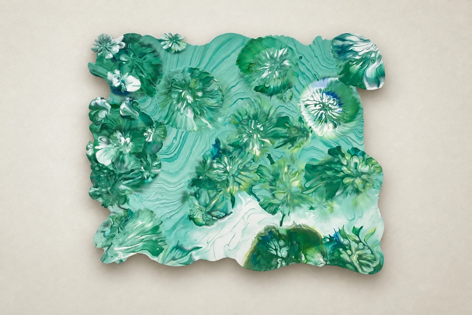Fleurs Vertes Fluides