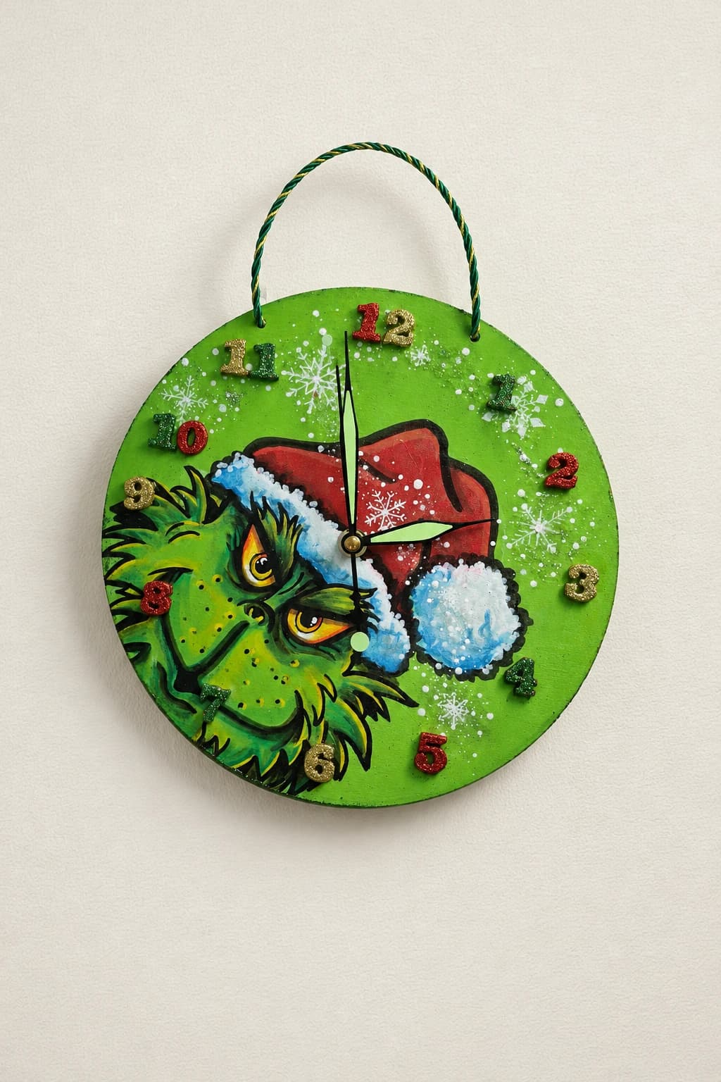 Grinch Christmas Clock