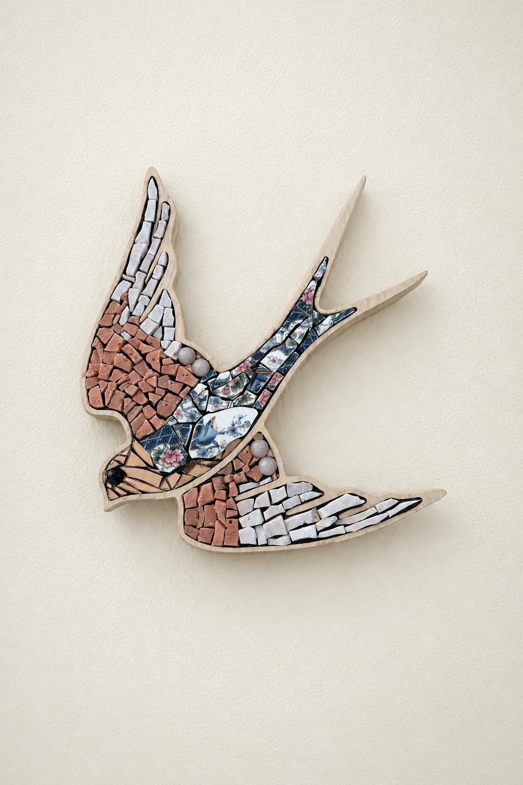 Hirondelle en mosaïque