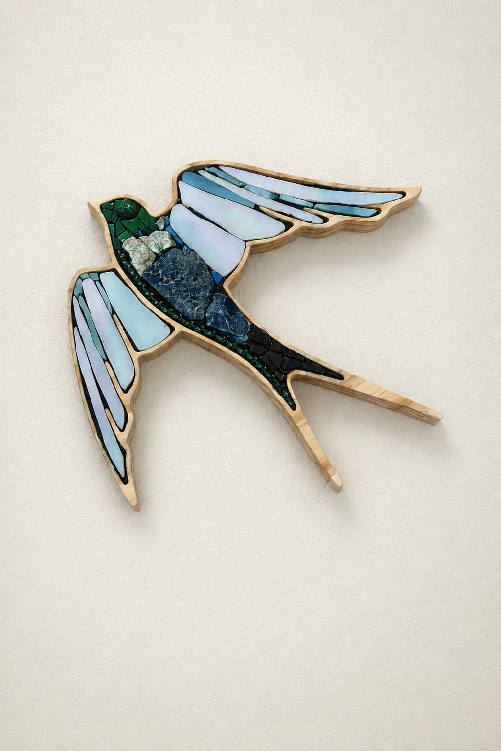 Hirondelle en mosaïque