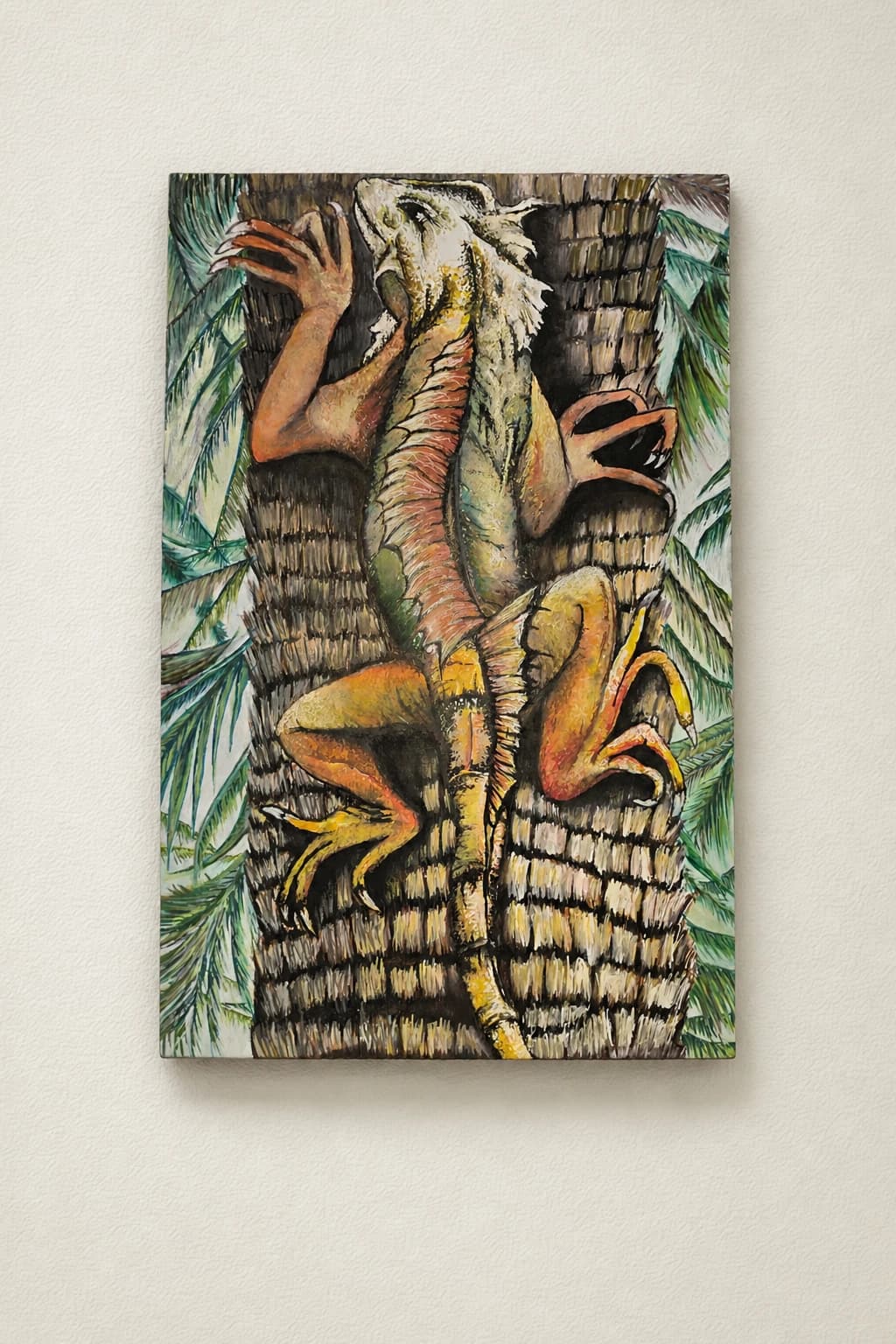 Lézard sur tronc