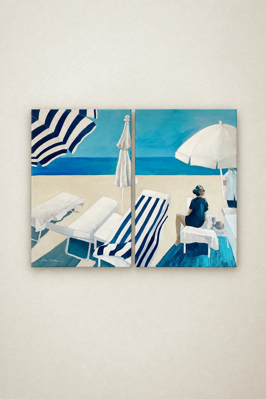Plage en diptyque