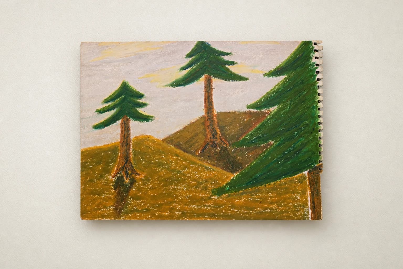 Paysage aux pins