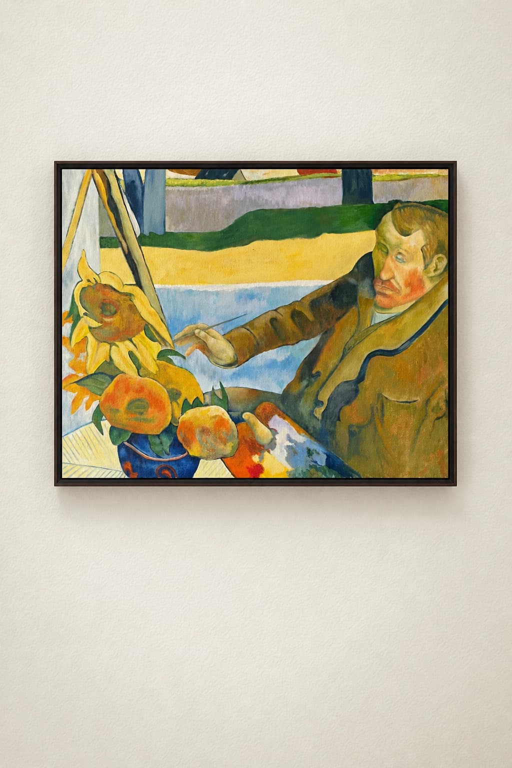L'artiste et les tournesols
