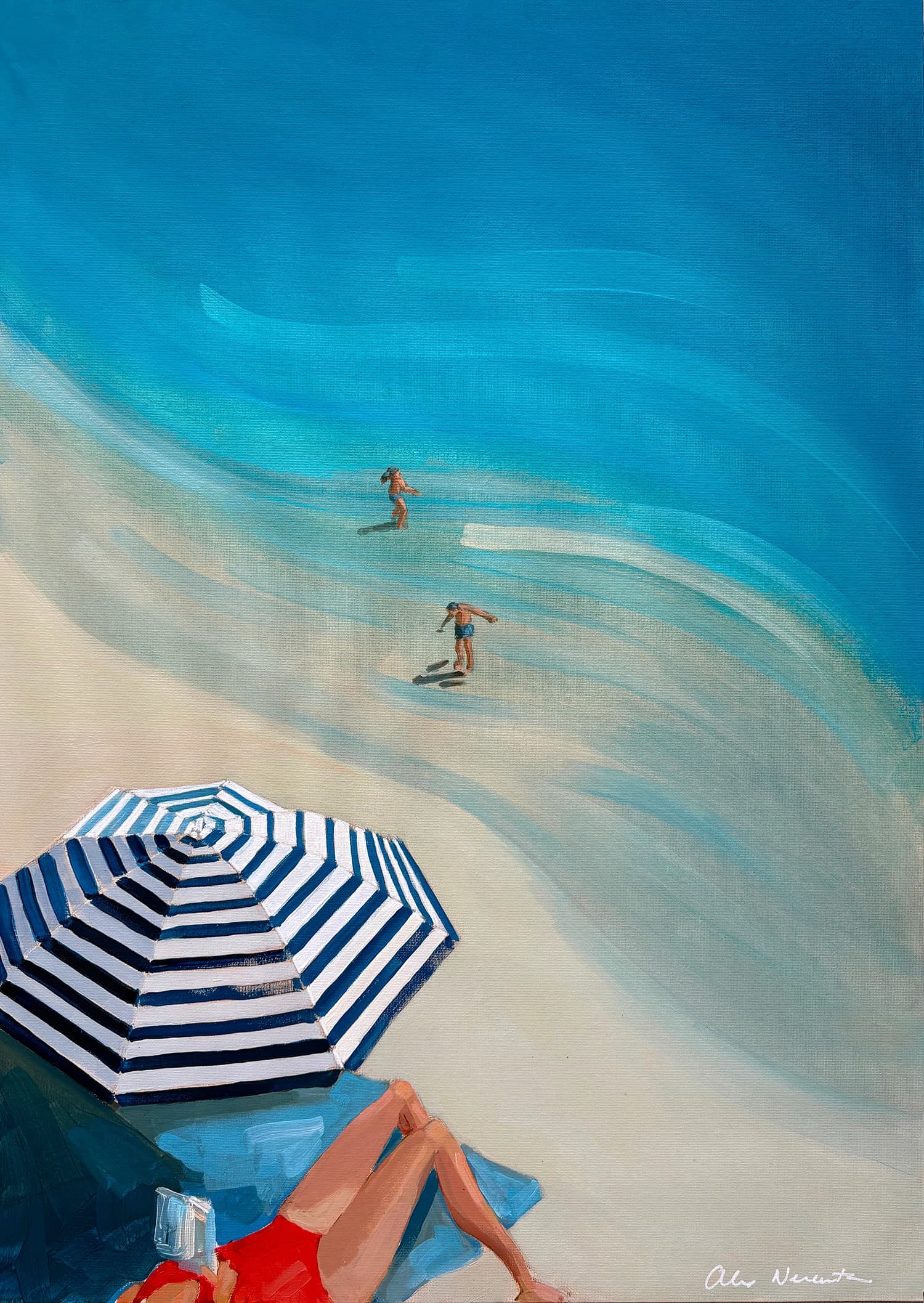Plage vue d'en haut