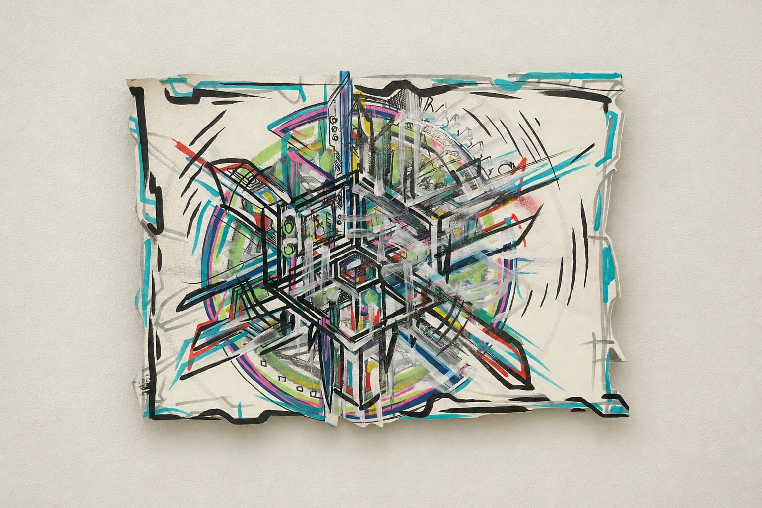 Composition géométrique colorée