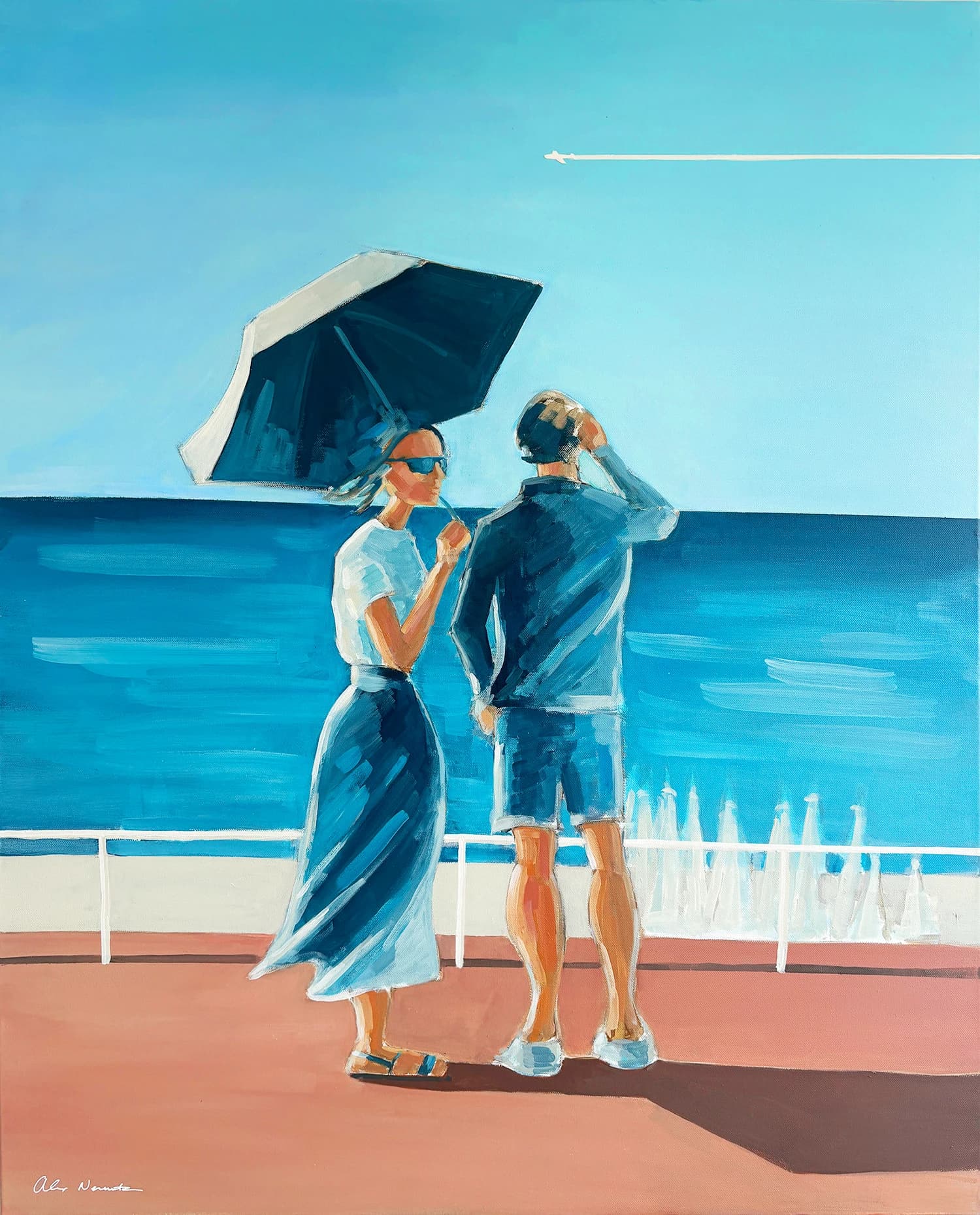 Contemplation au Bord de Mer