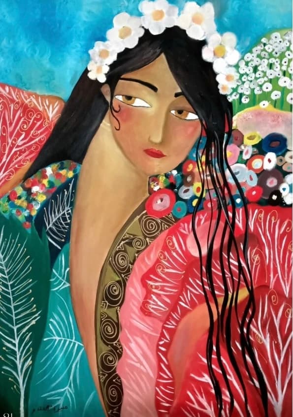 Femme à la couronne de fleurs
