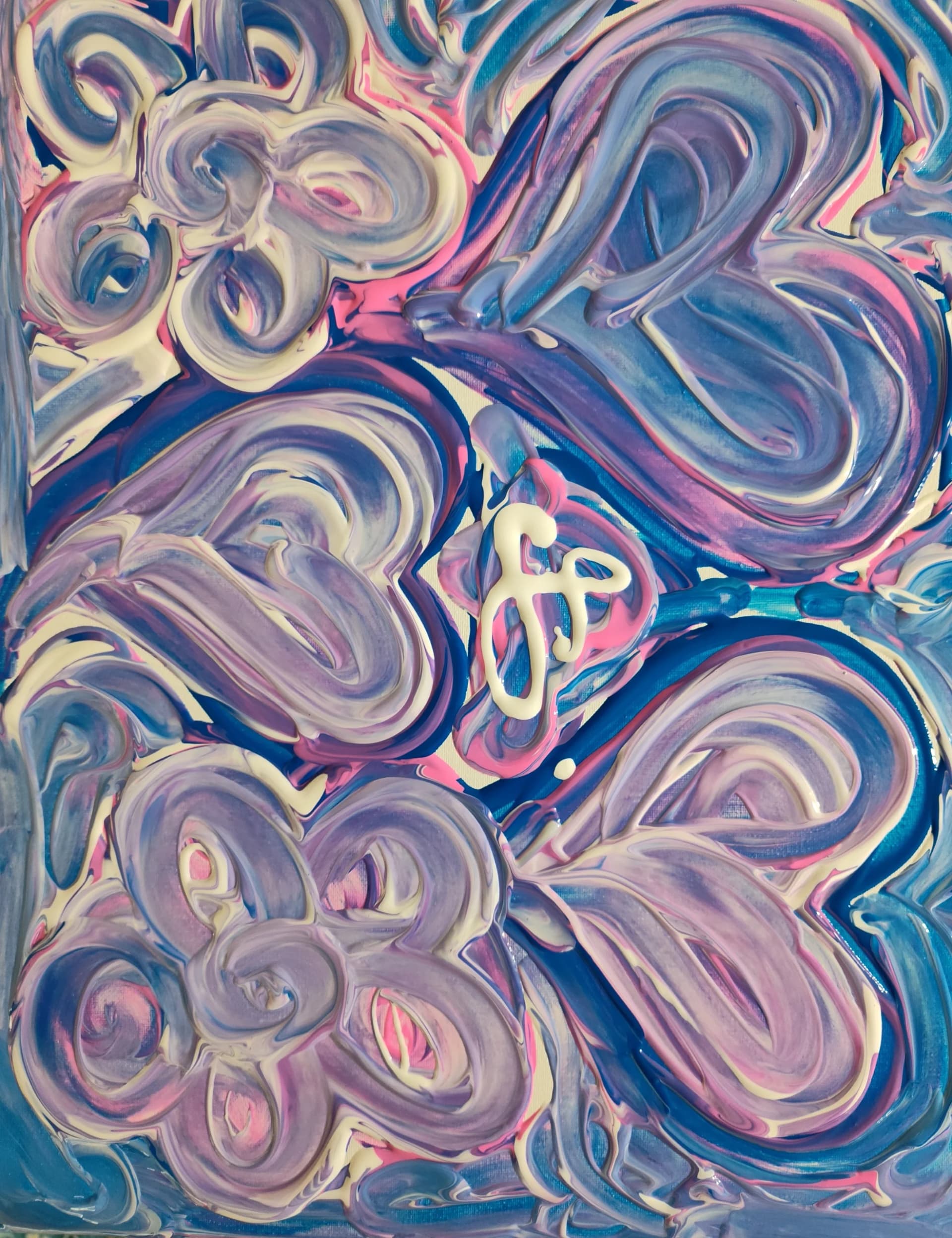 Fleurs et Cœurs Abstraits