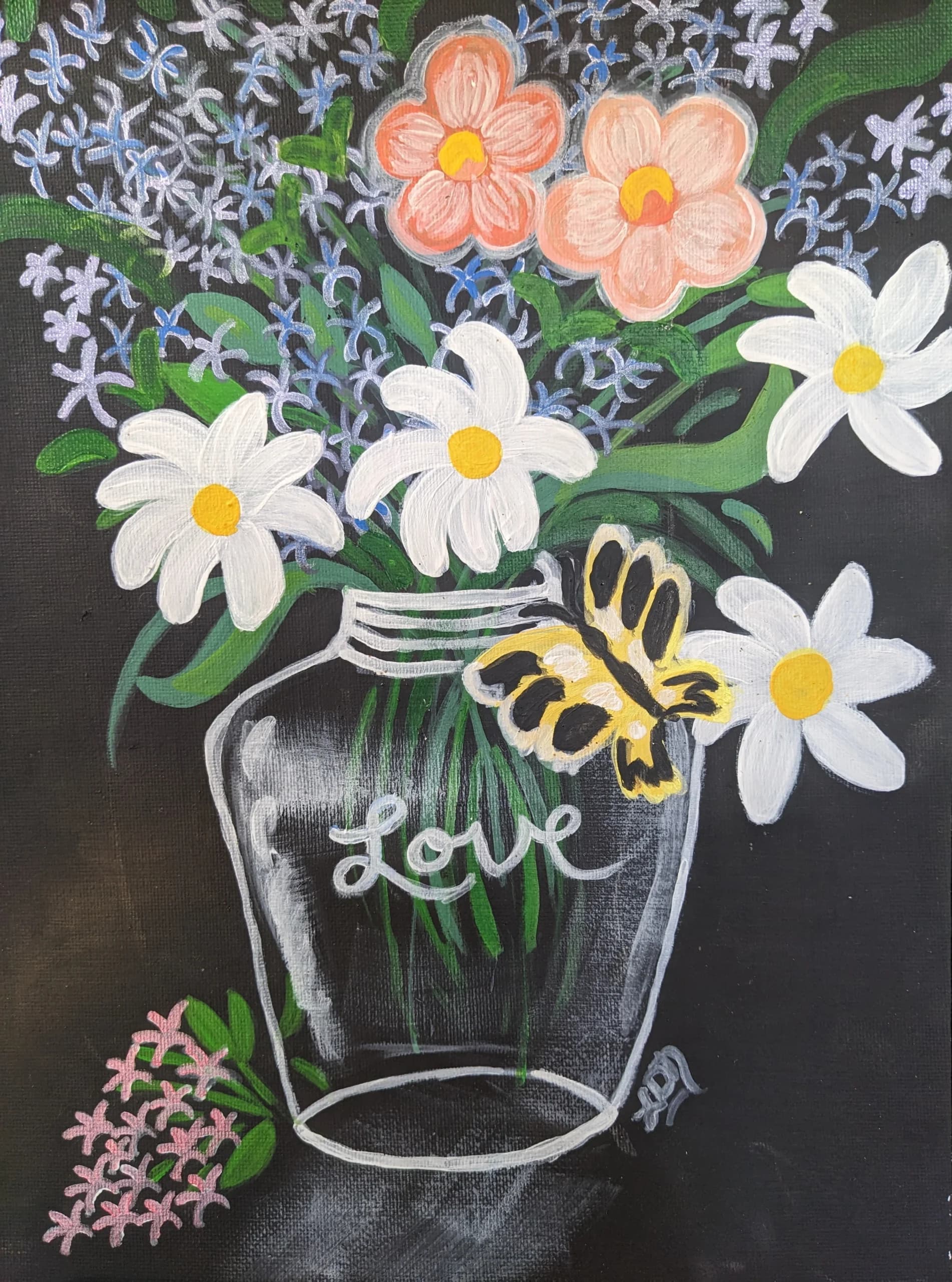 Bouquet avec papillon