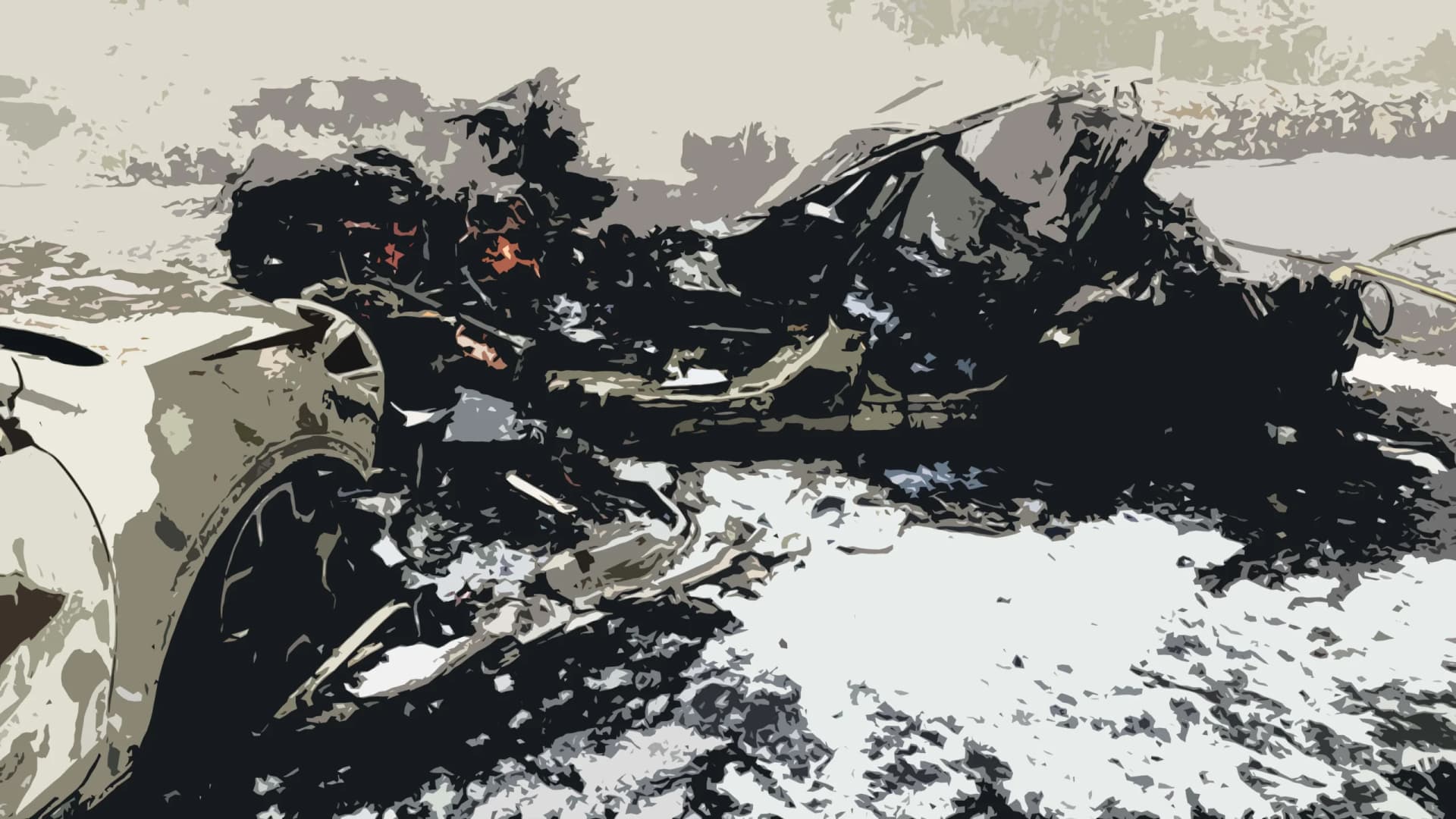 Composition abstraite urbaine