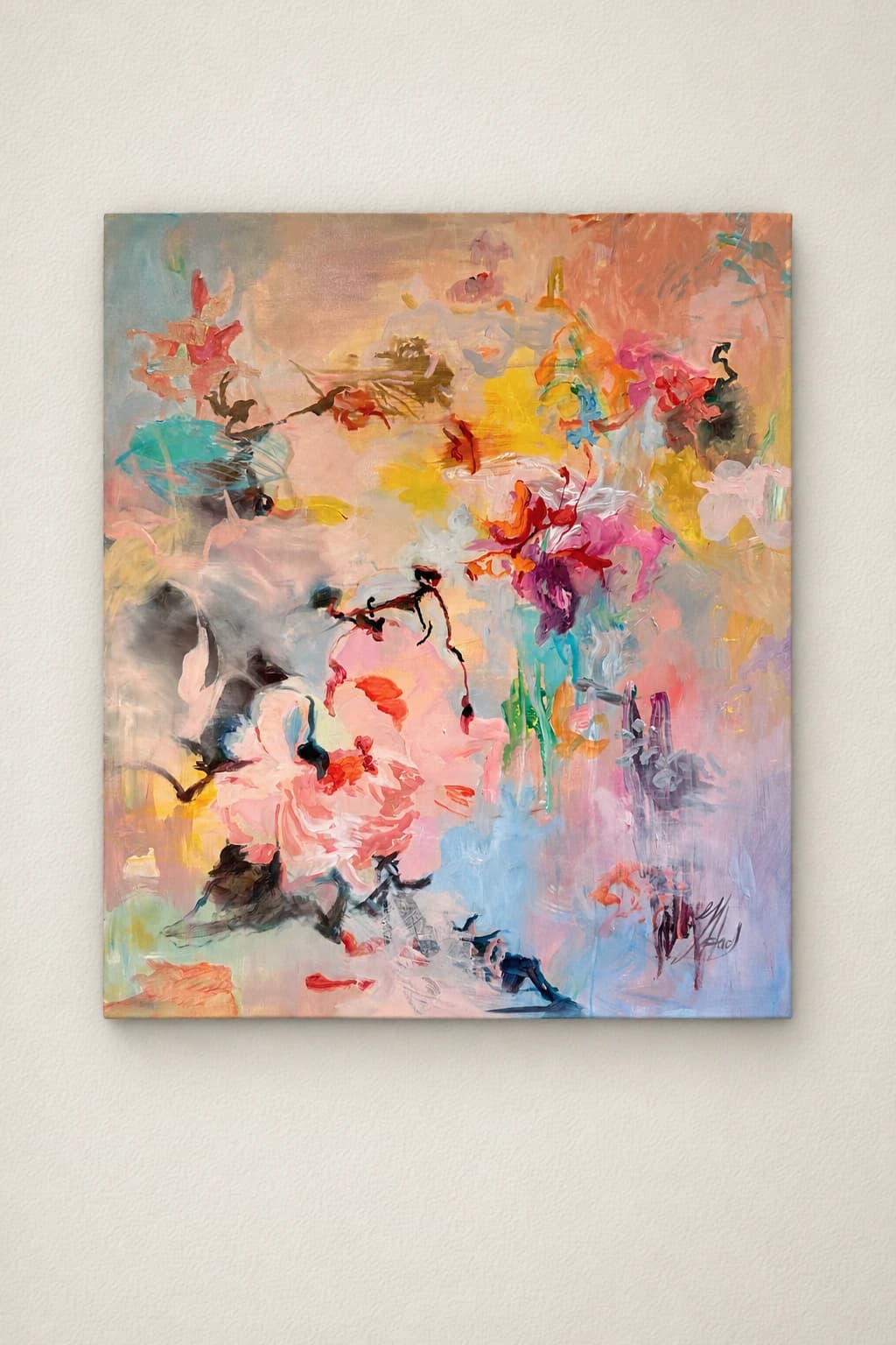 Blush Floral Abstraction