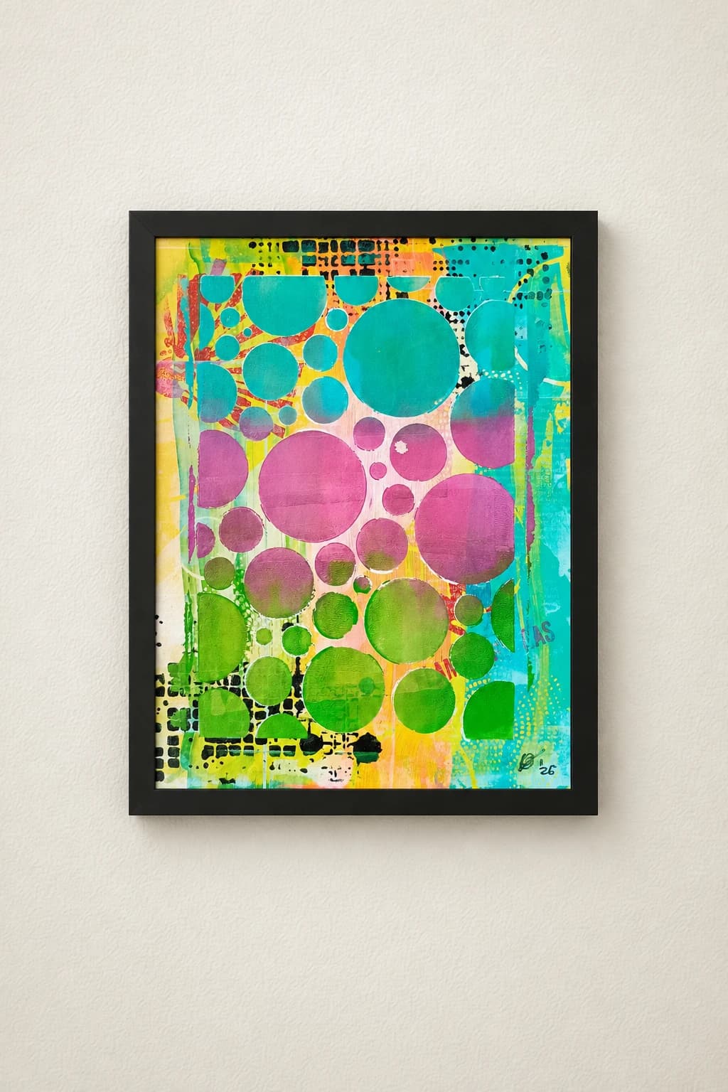 Cercles colorés abstraits