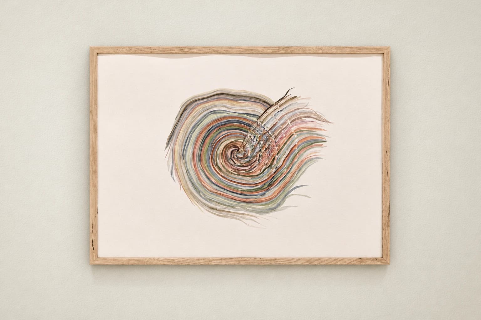 Spirale colorée en mouvement