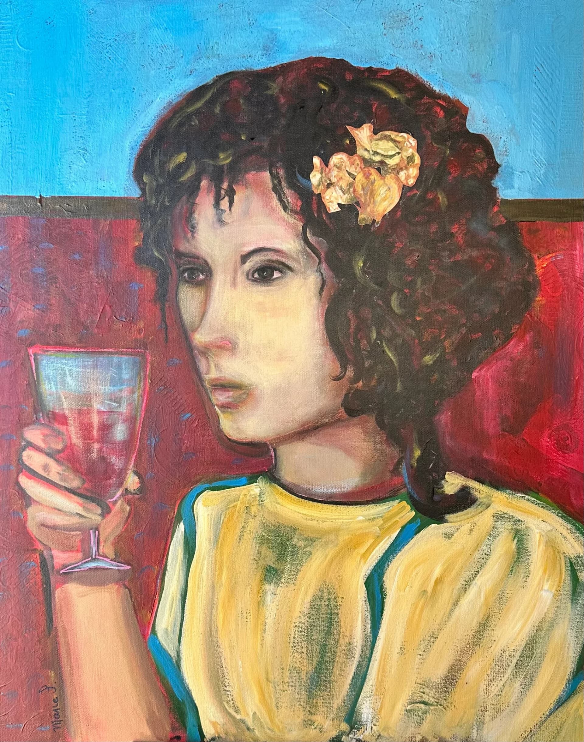 Femme au verre
