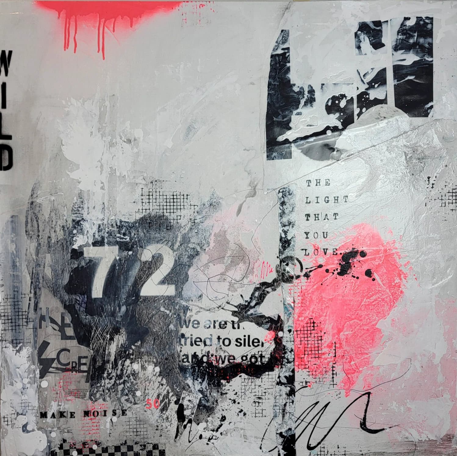 THE LIGHT - Peinture abstraite urbaine originale | Alexandra Lev Art